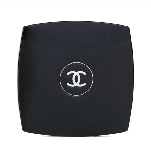 CHANEL Accessories - Chanel Black Double Facettes Compact Mirror